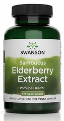 Sambucus Elderberry Extract 575 mg, 120 Vegan Capsules