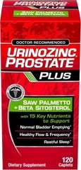 URINOZINC PROSTATE PLUS Saw Palmetto + Beta Sitosterol – Exp 11/27+