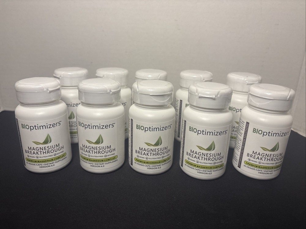BiOptimizers Magnesium Breakthrough 4.0 Premium (30 Caps) Exp 06/26 Lot Of 10