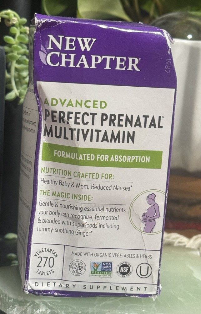 NEW CHAPTER PERFECT PRENATAL ADVANCED MULTIVITAMIN – EXP 08/2026 – 270 Tablets