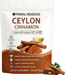 Primal Remedies Ceylon Cinnamon Made with mct Oil – 300 Softgels, 7200mg Cey…