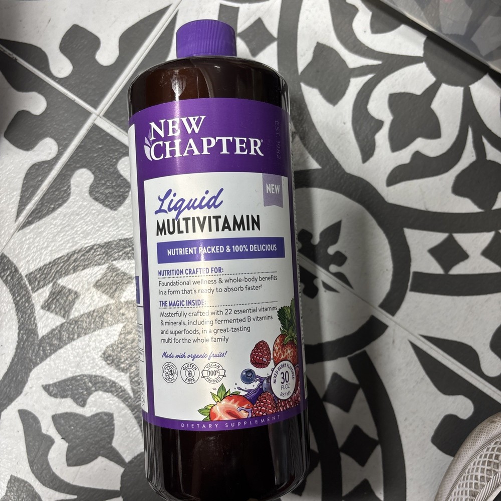 FLASH SALE! New Chapter Liquid Multivitamin Mixed Berry 30 fl oz