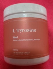 Ppace L-Tyrosine Dietary Supplement – exp 09/24 – 120 Vegetarian Capsules (D)