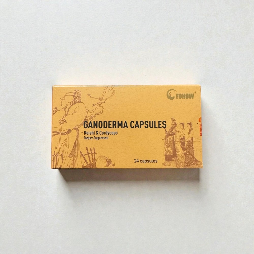 FOHOW Ganoderma Capsules Herbal Dietary Supplement Lingzhi 24 Capsules New