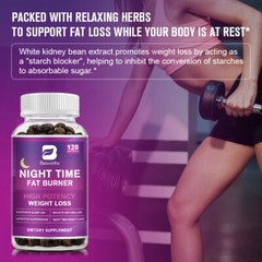 Night Time Fat Burner Supplement For Fat Burn Weight Loss Appetite Suppressant