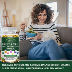 60Pcs Fruits and Veggies Supplement Balance of Daily Nature Fruits & Vegetables