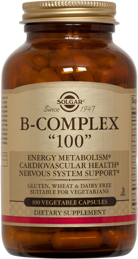 Solgar B-Complex “100” 100 Vegetable Capsules