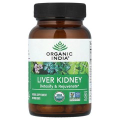 2 X Organic India, Liver Kidney, 90 Veg Caps