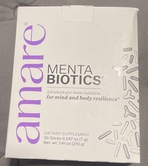 Amare MentaBiotics Probiotic Prebiotic Gut Brain Support 30 Stick Packs New