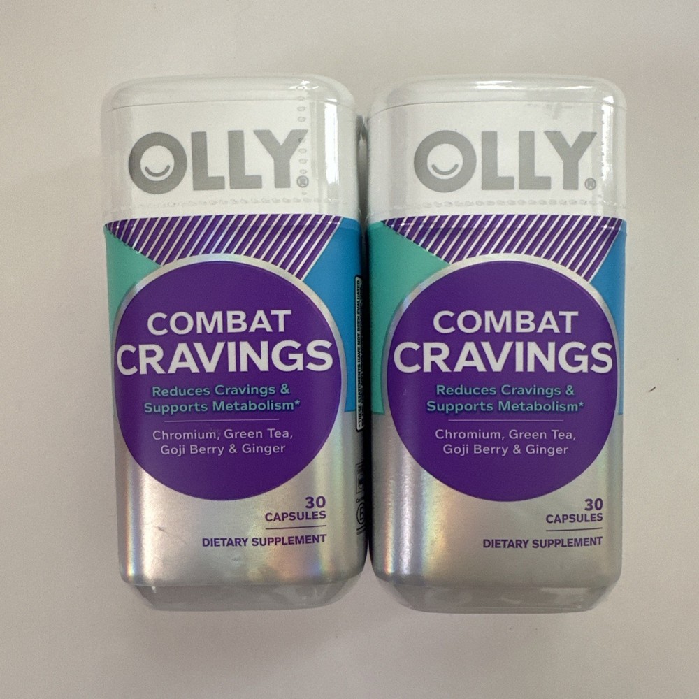 2 Pack – Olly COMBAT CRAVINGS 30 Capsules – Exp 08/26+