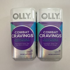 2 Pack – Olly COMBAT CRAVINGS 30 Capsules – Exp 08/26+
