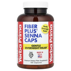 2 X Yerba Prima, Fiber Plus� Senna Caps, 180 Capsules