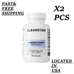 2 BOTTLES–CLEARSTEM® MINDBODYSKIN® – Hormonal Acne, Skin Glow & Mood Support