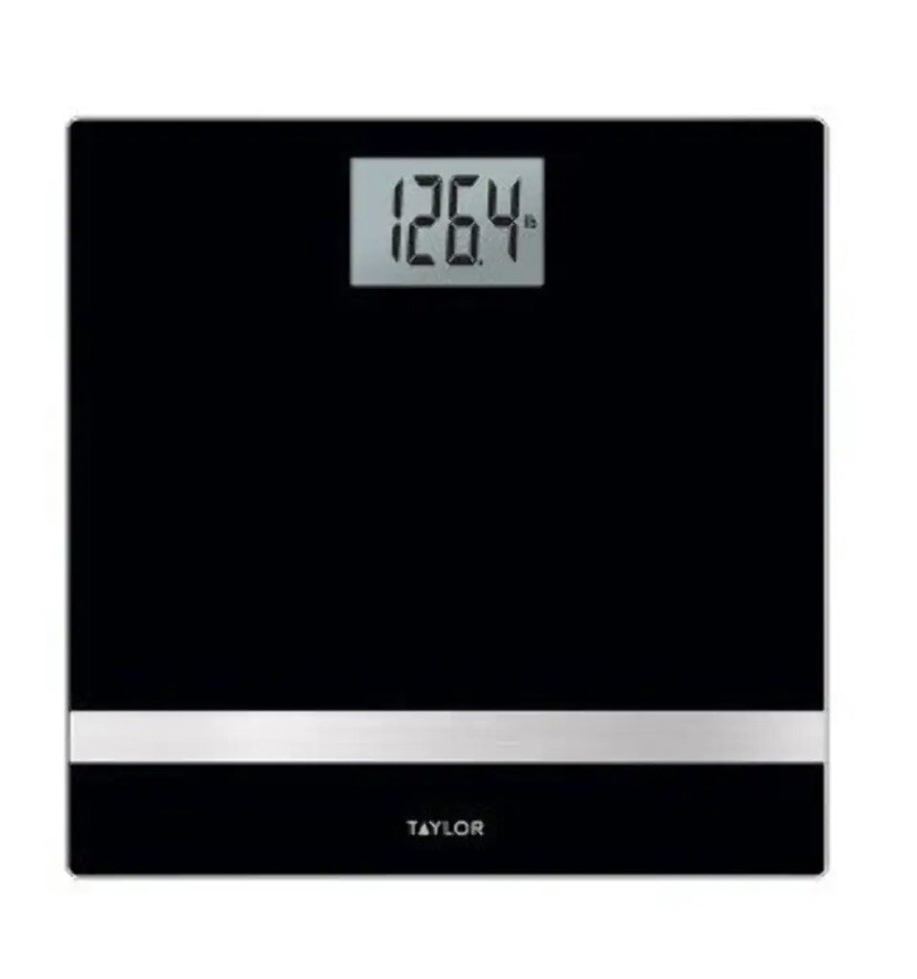 Taylor Smart Digital Body Scale Tempered Glass Platform 400 lb Capacity