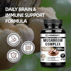 Mushroom Complex – Memory, Focus, Brain Health – Cordyceps Sinensis, Lions Mane
