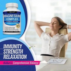 Magnesium complex 1000mg 7 types | Sleep musculoskeletal support 90 TopLux-