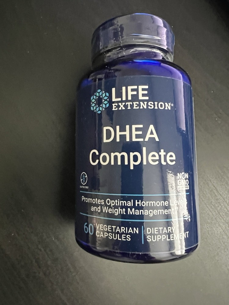 Life Extension DHEA Complete, Vegetarian Capsules – 60 Caps Exp 06/2026