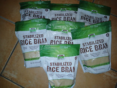7 of NOW Stabilized Rice Bran (20 Oz.) Bags. EXP 6/2024.
