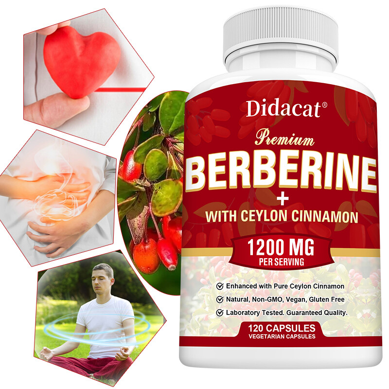 Blood Sugar Support Supplement 1200mg Berberine Cinnamon Extract