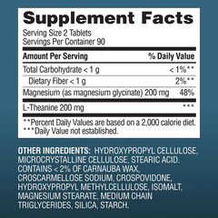 (2-Pack) Magnesium Glycinate Tablets 180 ct — Heart, Bone, Nerve, Muscle Health