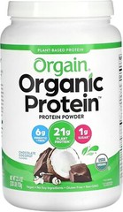 Orgain – Organic Protein Powder, Plant Based, Chocolate Coconut, 2.03 LB (920 g)