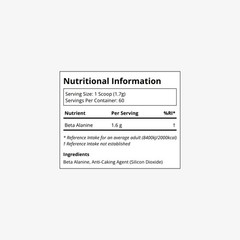 Podium Beta-Alanine Powder 2 Pack 100g Each Unflavored Sealed 120 Servings