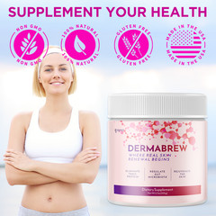 (5 Pack) Dermabrew Powder Support For Weight Management & Fitness 150 Servings
