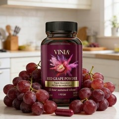 60ct Increases Blood Flow, VINIA Piceid Resveratrol Supplement Non-GMO