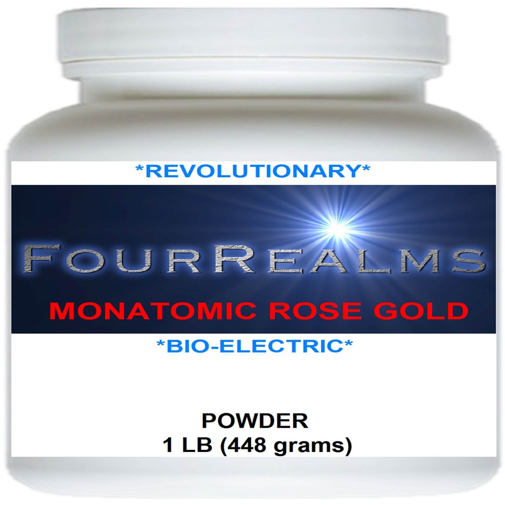 Monatomic Rose Gold, Our most POTENT Ormus Bio-Electric Powder 1 Lb (448 Grams)