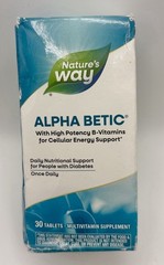 Nature’s Way Alpha Betic, Diabetic Multivitamin for Daily Nutritional 30 Tablets