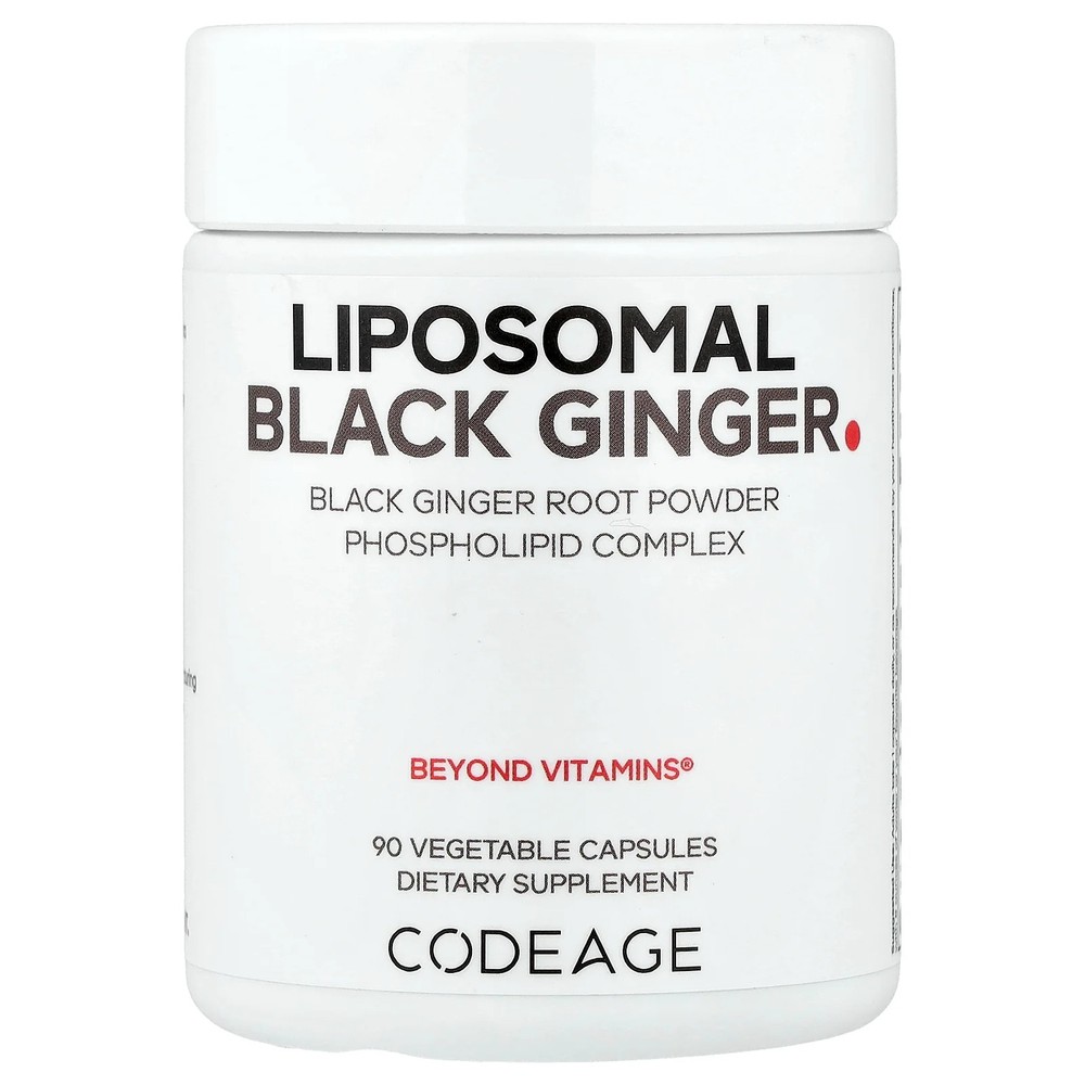 2 X Codeage, Liposomal Black Ginger, 90 Vegetable Capsules (500 mg per Capsule)