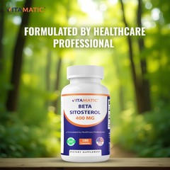 Vitamatic Beta Sitosterol Complex 400 mg 180 Capsules