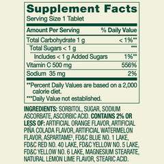 Spring Valley Vitamin C Chewable Tablets 500 mg, 200 Count – Immune Health