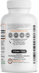 Bronson Vitamin D3 5000 IU Certified Organic Vitamin D Supplement 125mcg Tablets