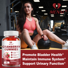 Cranberry Gummies 1000mg – UTI Cystitis, Supports Urinary System & Immune Health