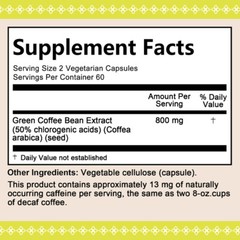 Green Coffee Bean Supplements – Supports Healthy Weight,Reduces Belly Fat