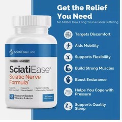 SciatiEase Labs Sciati Ease Sciatic Nerve Formula 120 Cap NEW ! Exp 2027