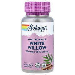 2 X Solaray, Vital Extracts, White Willow, 60 VegCaps