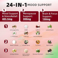 Saffron Extract Supplements Drop Mood&Focus, Stress Relief, Cortisol Reducer