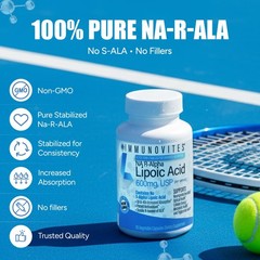 Stabilized R-Alpha Lipoic Acid ((True)) 600mg per Serving [[High Potency & up to