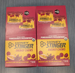 Honey Stinger Organic Energy Chew, Pomegranate, Passion Fruit 24 ct Exp. 03/2027