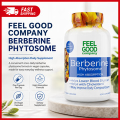 FEELGOOD Berberine Phytosome, 120 Vegan Capsules