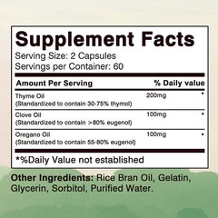 Microb-Defend 400mg – for Intestinal Health – with Thyme, Clove & Oregano Oils