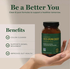 Oxy Powder Colon Cleanse & Natural Detox Pills For Constipation Relief – 60 Ct.