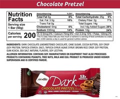 Dark Chocolate Pretzel Mint Protein Bars 24 Count Non GMO Gluten Free