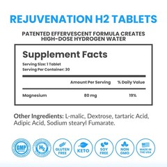 DRINK HRW Rejuvenation Molecular Hydrogen Water Tablets 12 ppm H2, Hydrogen …