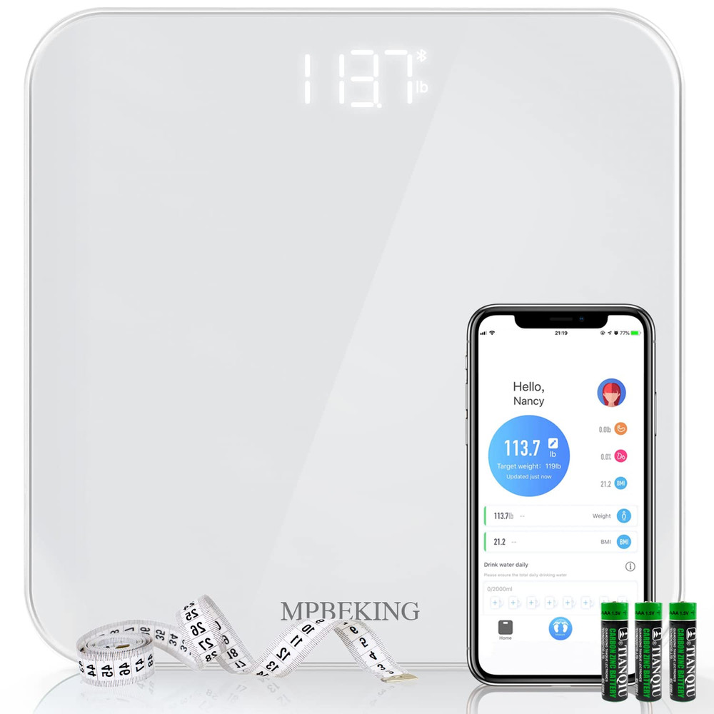 Scale for Body Weight, High Accuracy Bathroom Digital Scales, Bluetooth Weighing
