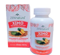 Ximo, Spirulina, Pineapple and Nopal – Alga Espirulina, Piña y Nopal – 30 Caps