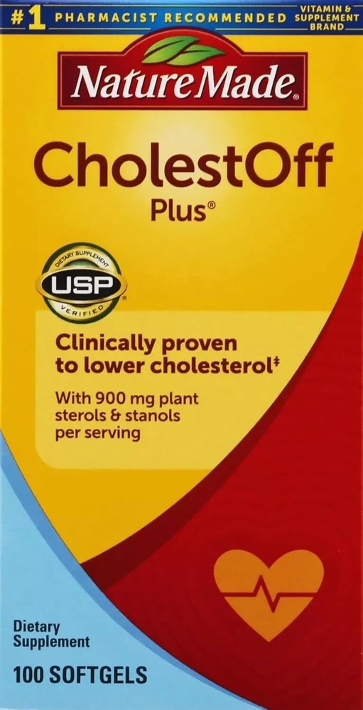 SM Nature Made CholestOff Plus with Plant Sterols and Stanols Softgels 100 Count