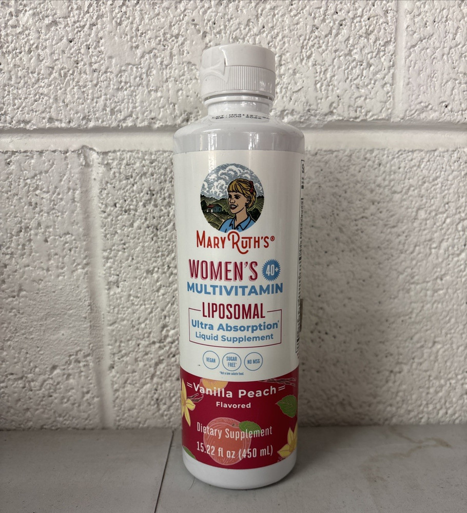 MaryRuth Organics Multivitamin Liposomal for Women Vanilla Peach Exp: 8/26